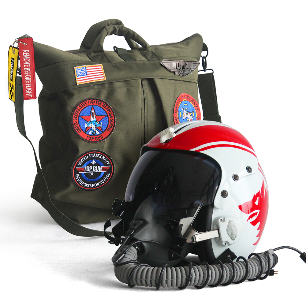 HGU-33 Wolfpack Flight Helmet Movie Prop of USN United States Navy Pilot Aviator