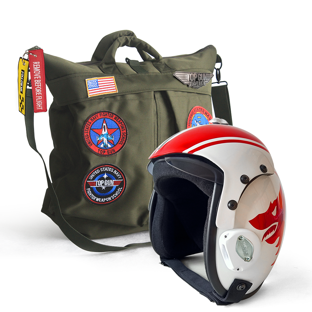 HGU-33 Wolfpack Flight Helmet Movie Prop of USN United States Navy Pilot Aviator - Image 17