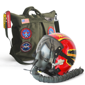HGU-55 Rooster Flight Helmet Movie Prop of USN United States Navy Pilot Aviator