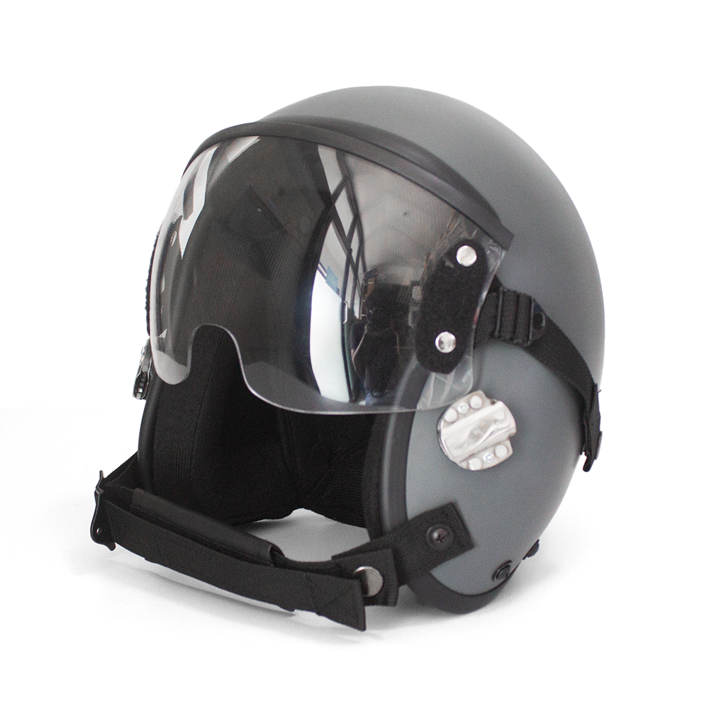HGU-55 Plain Grey Flight Helmet Movie Prop of USN United States Navy Pilot Aviator - Image 3