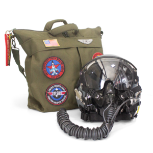 HGU-55 Plain Grey Flight Helmet Movie Prop of USN United States Navy Pilot Aviator