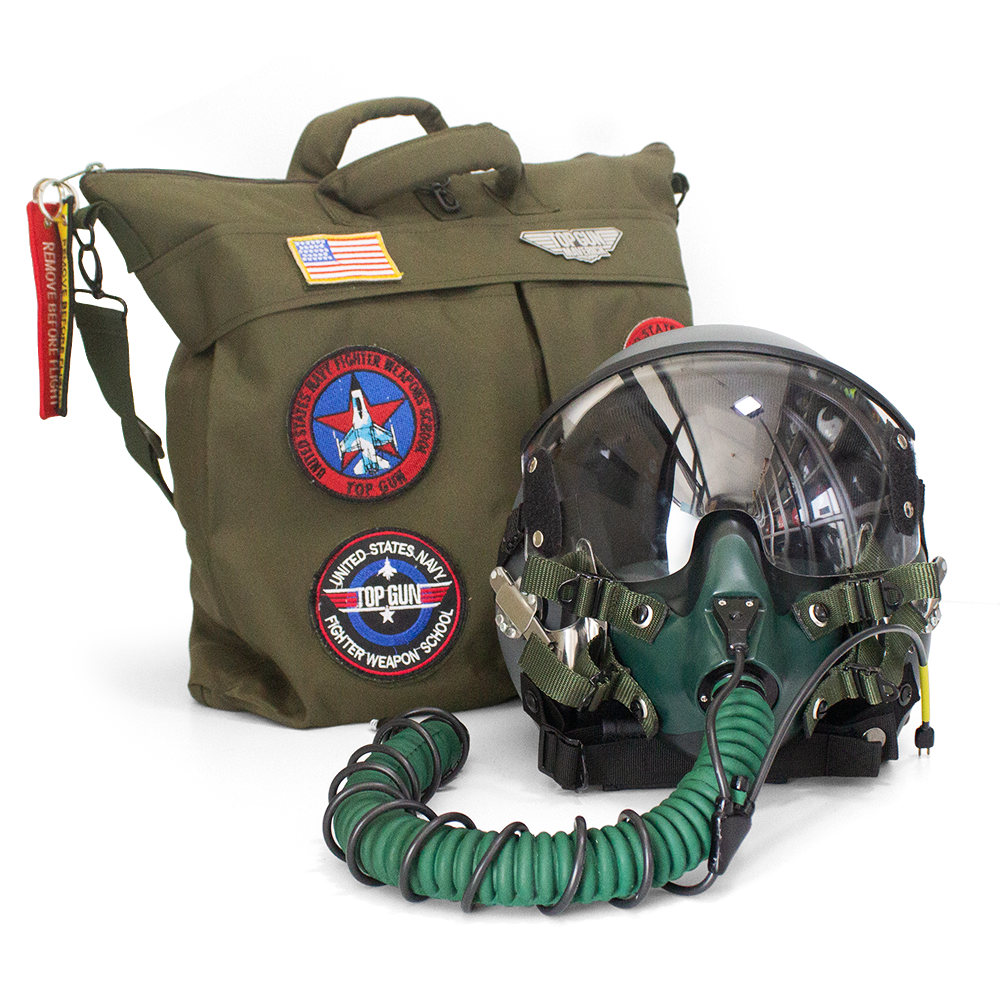 HGU-55 Plain Grey Flight Helmet Movie Prop of USN United States Navy Pilot Aviator - Image 15