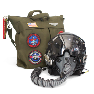 HGU-55 Plain Grey Flight Helmet Movie Prop of USN United States Navy Pilot Aviator