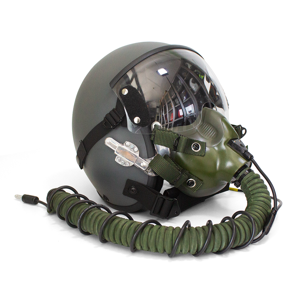 HGU-55 Plain Grey Flight Helmet Movie Prop of USN United States Navy Pilot Aviator - Image 20