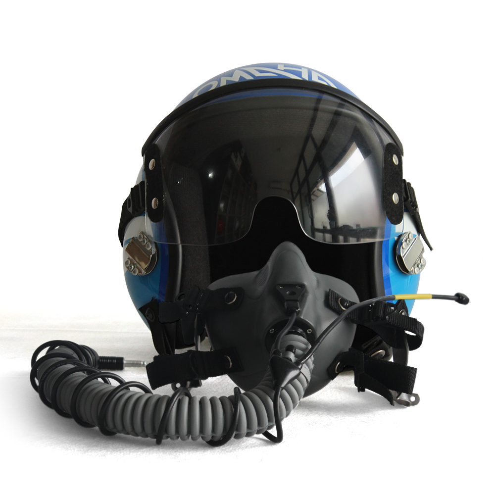 HGU-55 Blue Omaha Helmet Movie Prop of USN United States Navy Pilot Aviator - Image 13