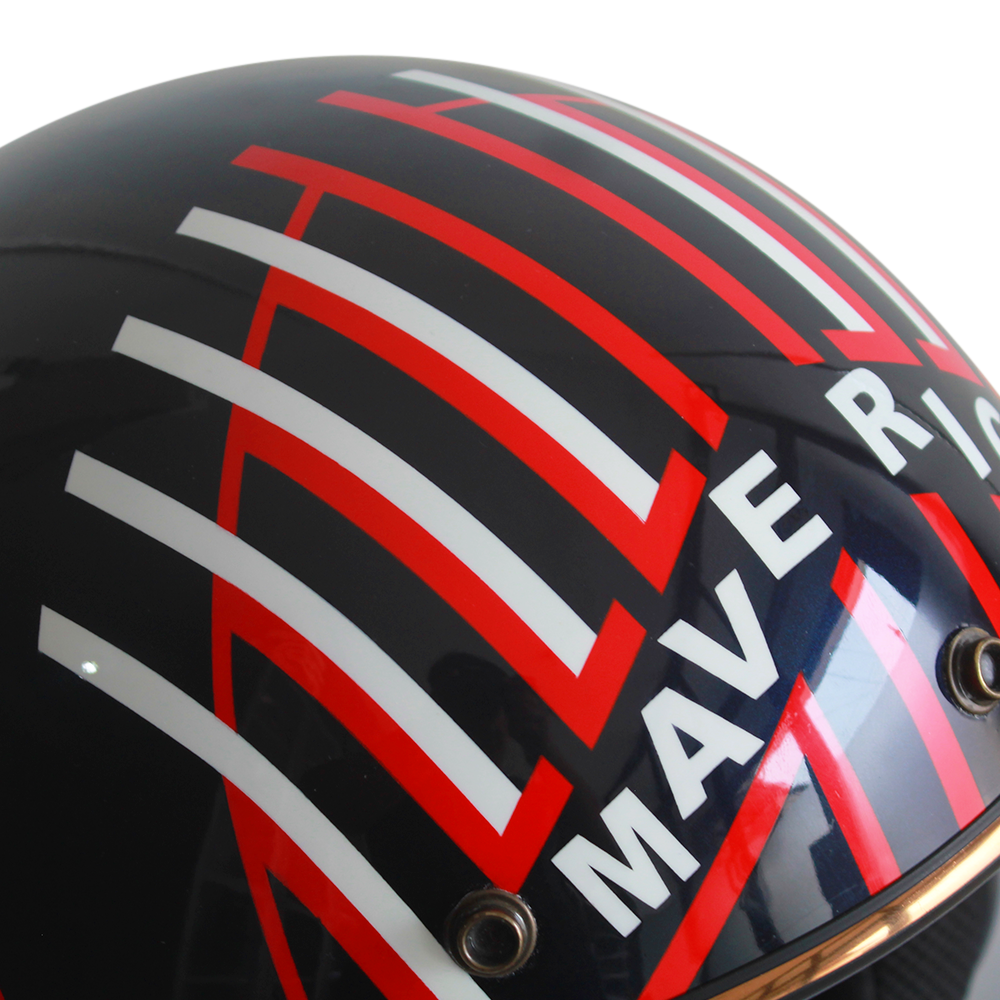RSV Classic Top Gun Maverick Airbrush Motorcycle Helmet - Image 9